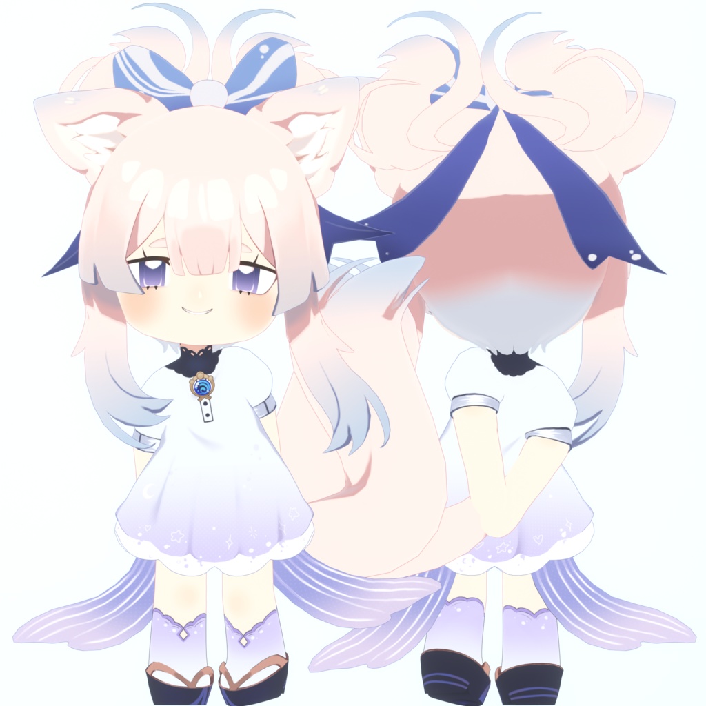 [free] ||FANART|| kokomi chibi || vsf+fbx model - ravenn - 2/2