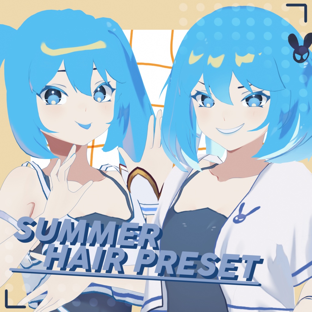 [vroid]summer_HairPreset || 2023
