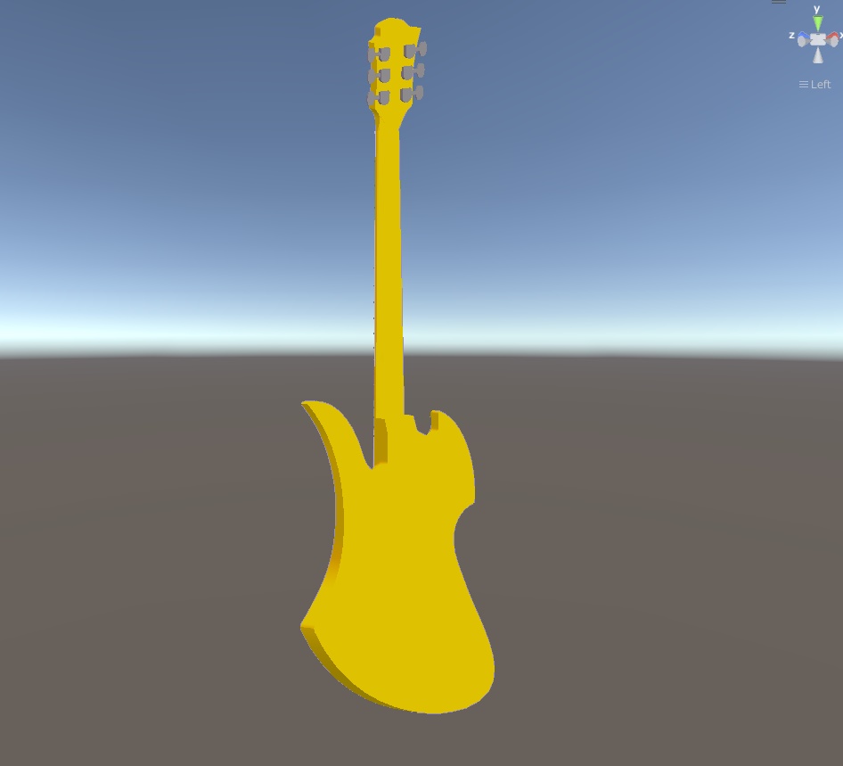 【VRChat想定】Guitar【エレキギター】5000Polygon以下
