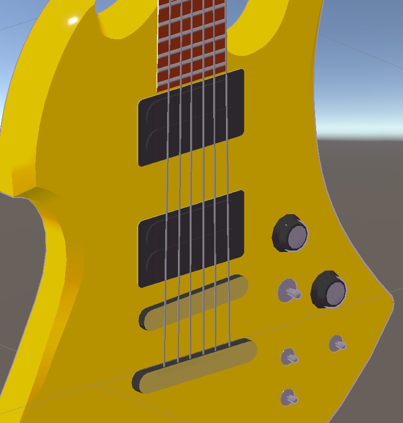 【VRChat想定】Guitar【エレキギター】5000Polygon以下