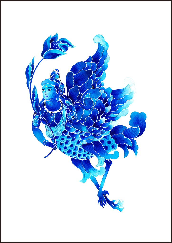 ジークレープリント「迦陵頻伽Ⅱ」A4