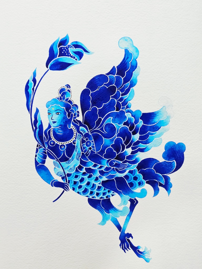 ジークレープリント「迦陵頻伽Ⅱ」A4
