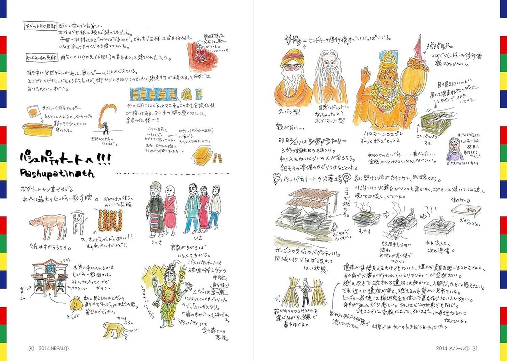 書籍「汗と涙と煩悩のチベット・ネパール・インド絵日記」