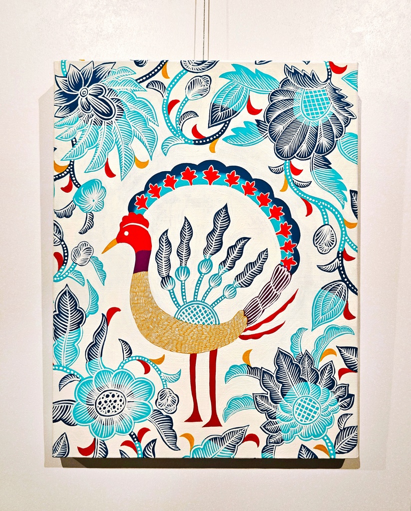 【旧作原画】「南洋花鳥」410×318mm