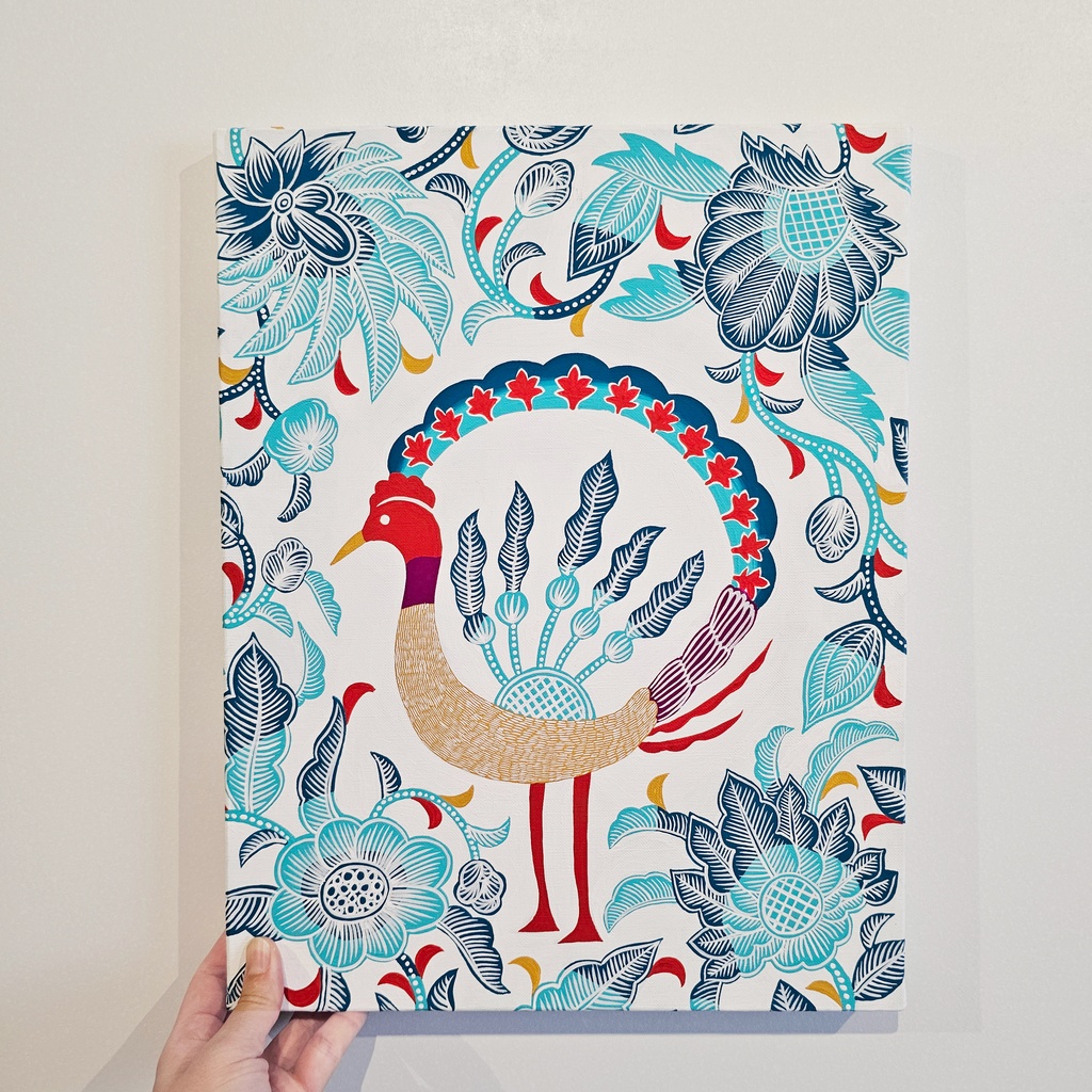 【旧作原画】「南洋花鳥」410×318mm