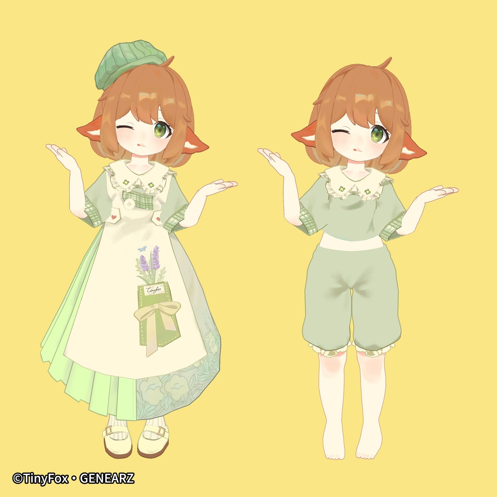 TinyFox 町の創造主 狐狐神(ここしん) 公式コラボ3Dモデル Ver.1.0.2