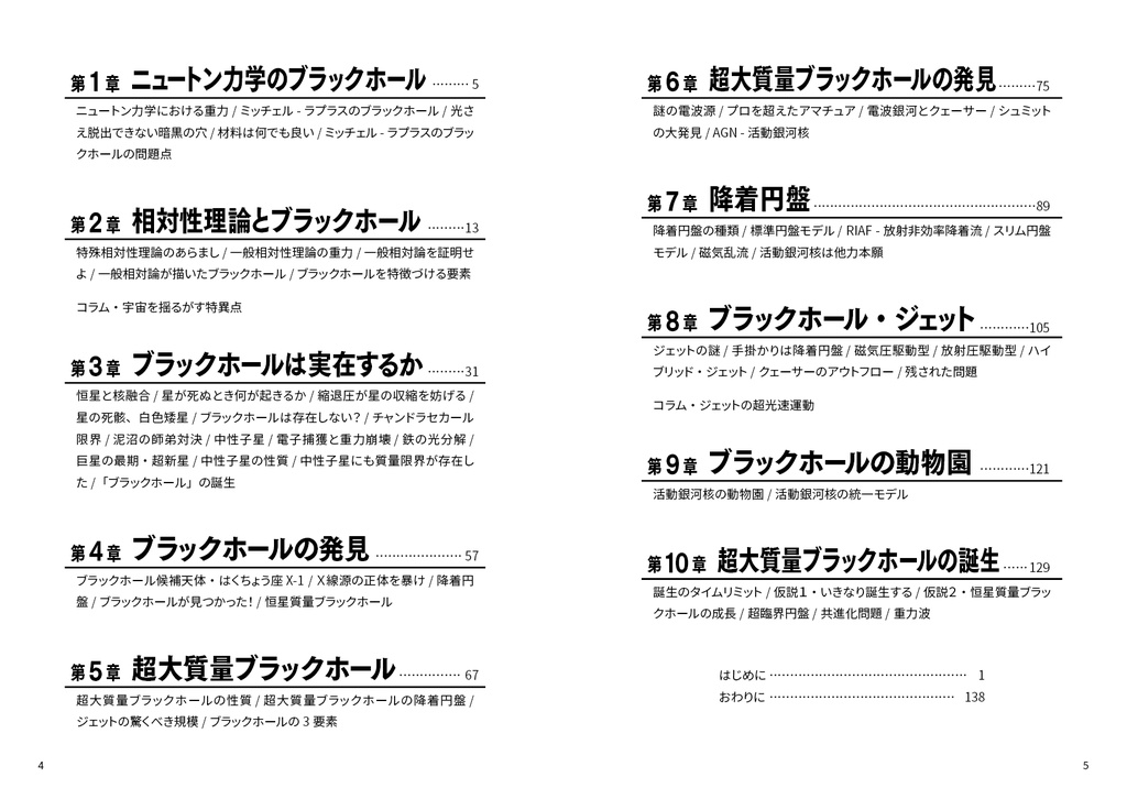新・ブラックホールがだいたい分かる本(紙・電子)