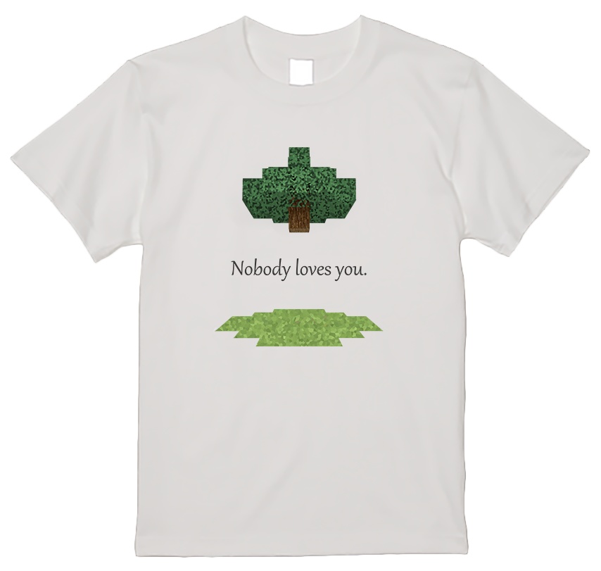 Minecraft 最後まで切れTシャツ