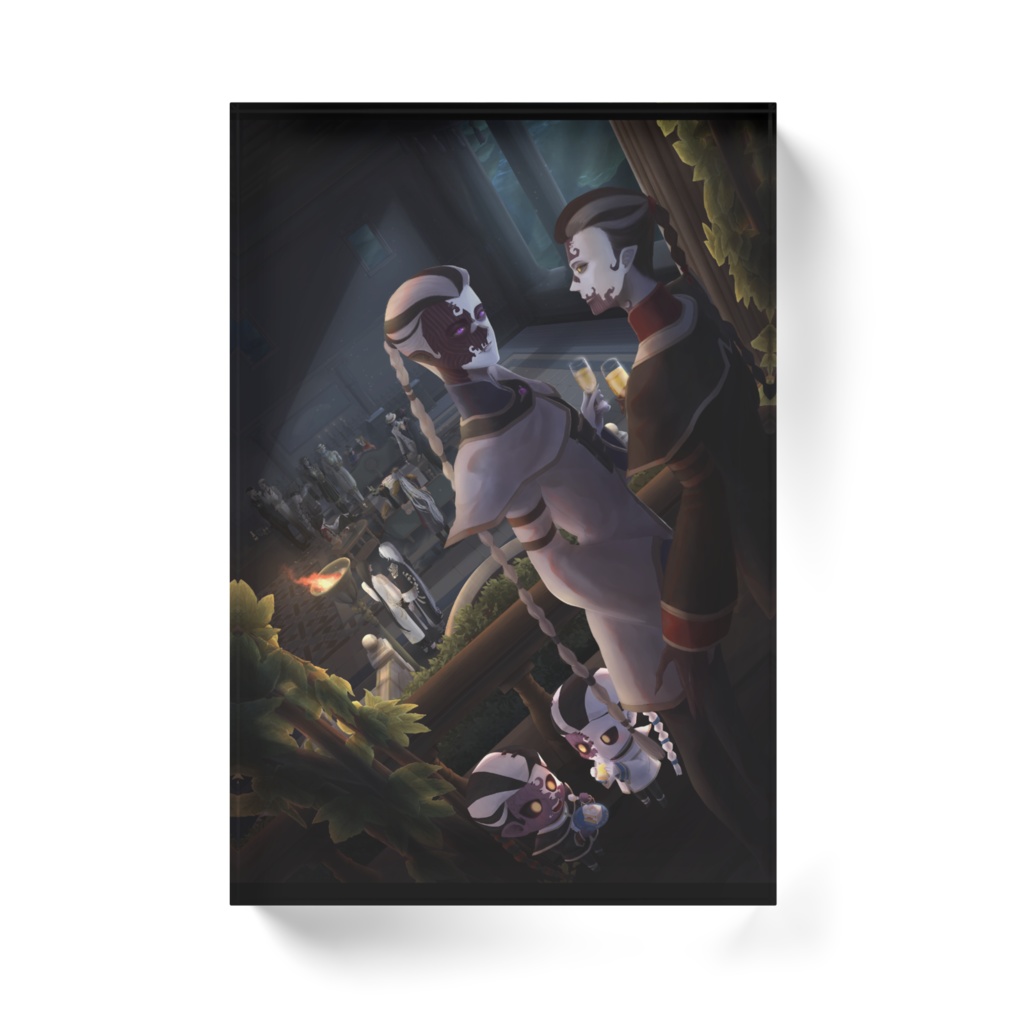 アクリルブロック 白黒無常「記念日」