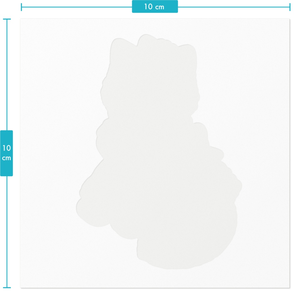 【ハチミツ×白ねこ】水彩アンティーク風ステッカー