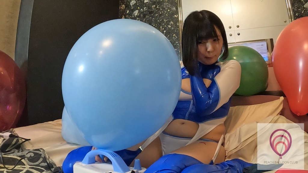 ピーチバルーンクラブ#11-2 のの 風船膨らまし割り(BTP & PTP shows by Nono)