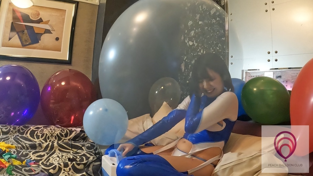 ピーチバルーンクラブ#11-2 のの 風船膨らまし割り(BTP & PTP shows by Nono)