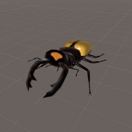 【VRChat向け】ラコダールツヤクワガタ