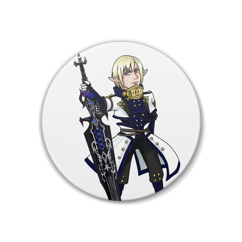 FF14光の戦士　缶バッジAlexander