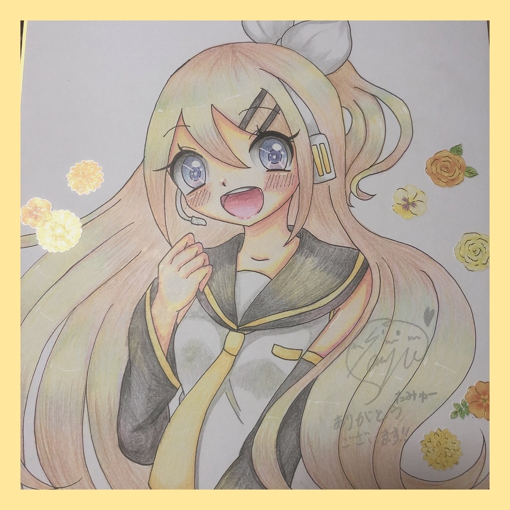 色紙(大) 鏡音リンfuture style