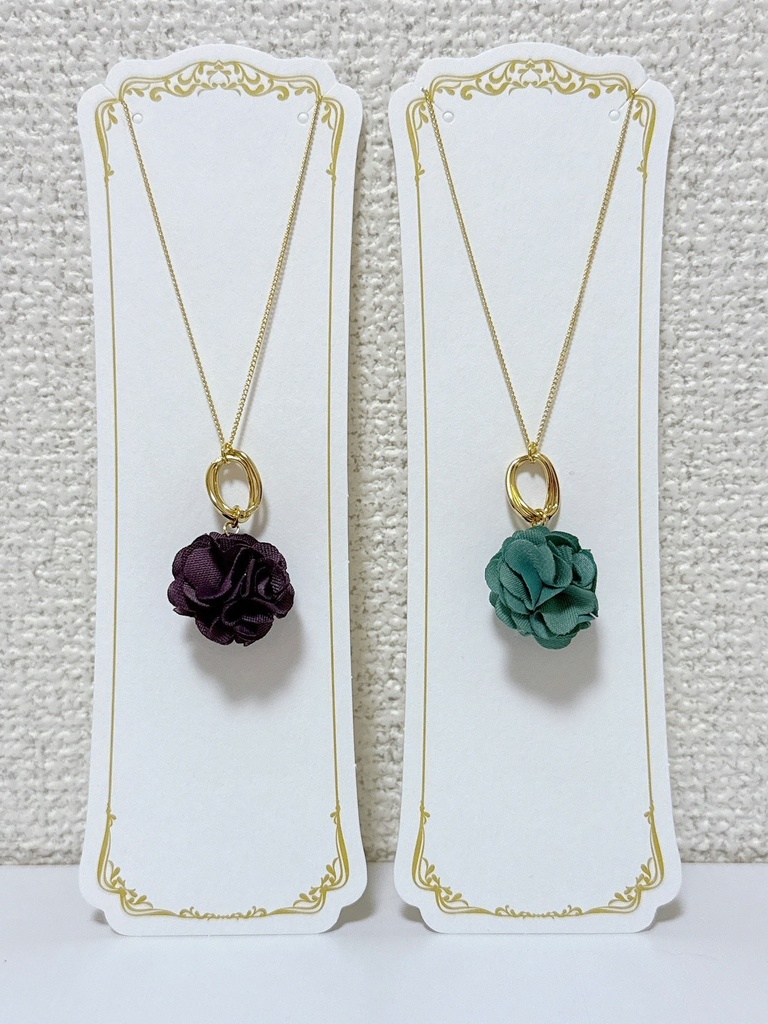 【オリジナルアクセサリー】クラシカルフラワーネックレス