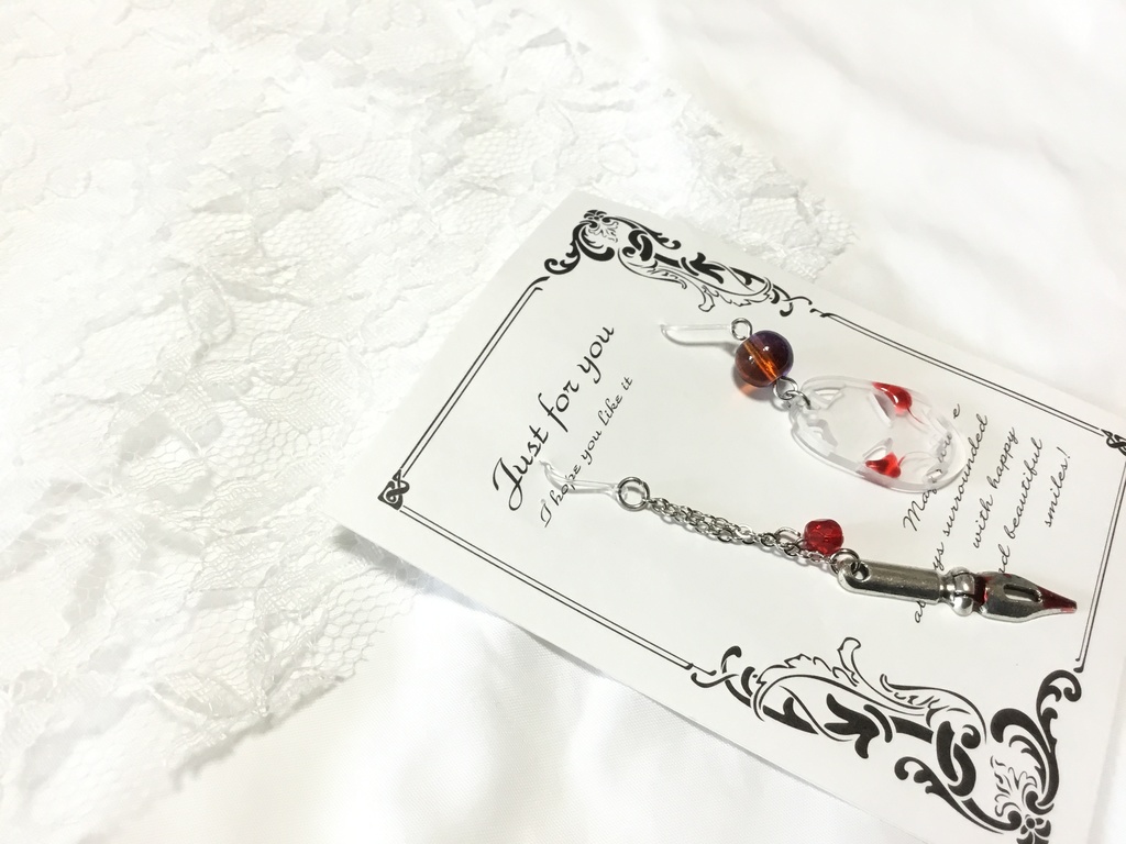 狐の書生さん イヤリング アウトレット