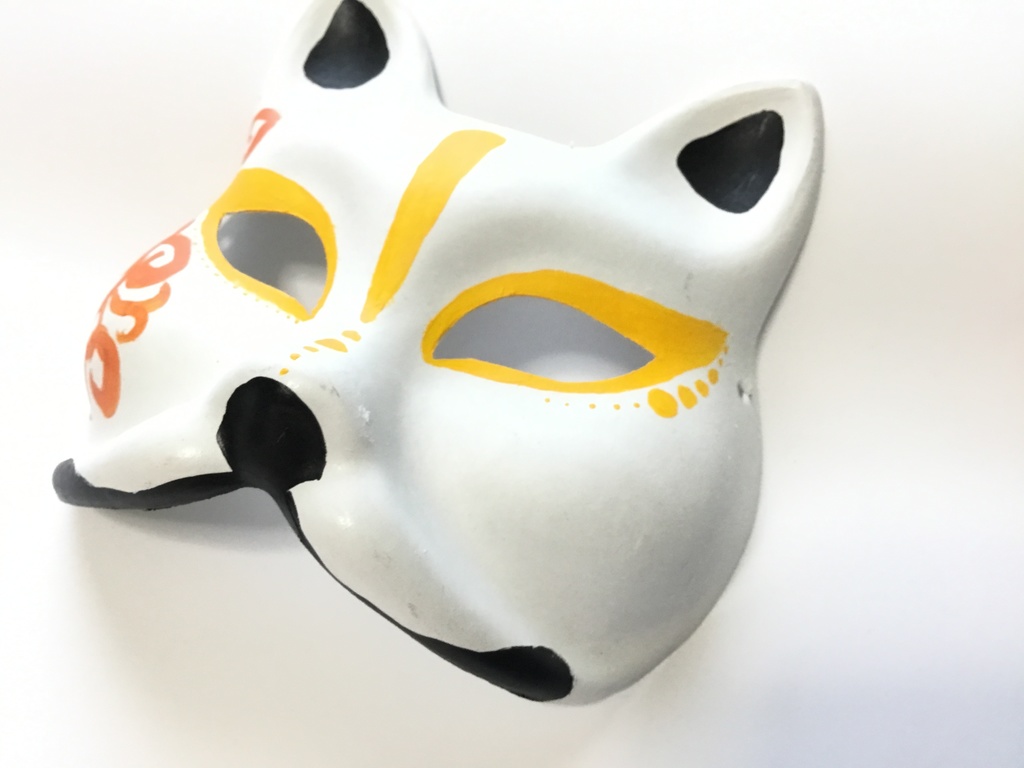 狐のお面 (お面 コスプレ)