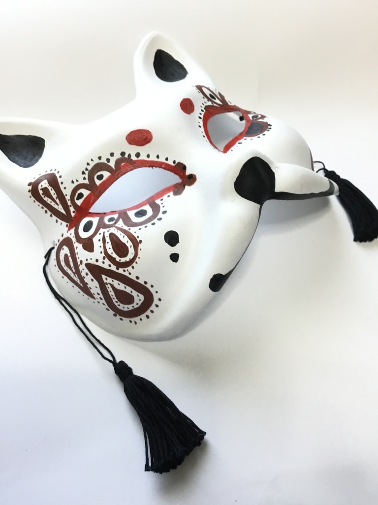 狐のお面 (お面 コスプレ)
