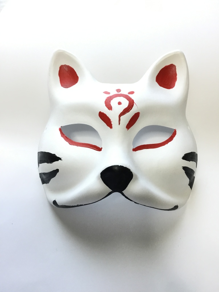 狐のお面 (お面 コスプレ)