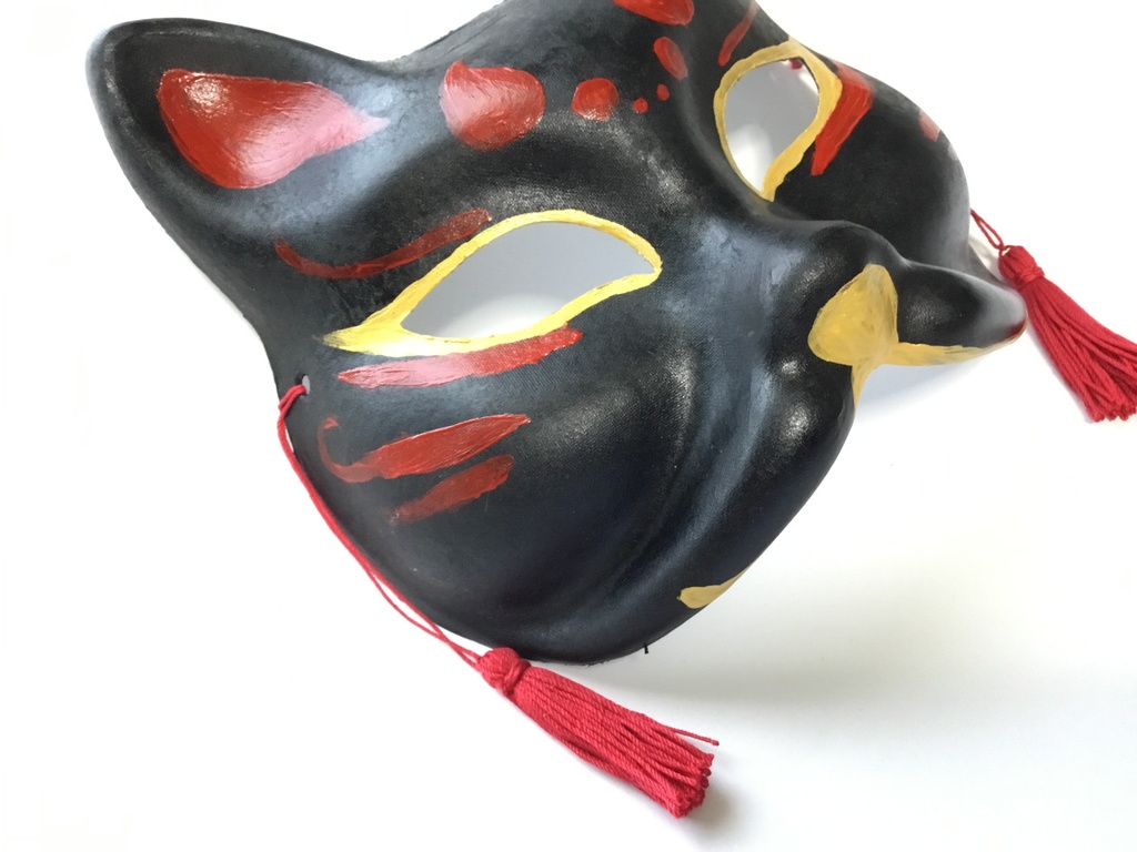 狐のお面 (お面 コスプレ)