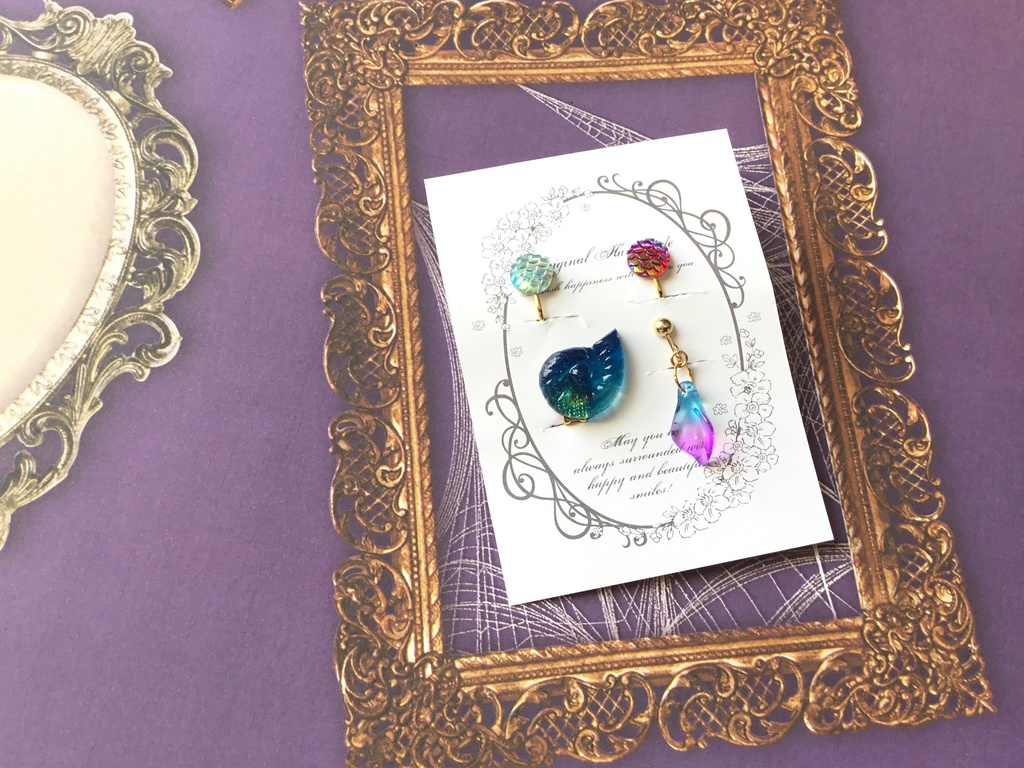 人魚の耳飾りset （イヤリング）