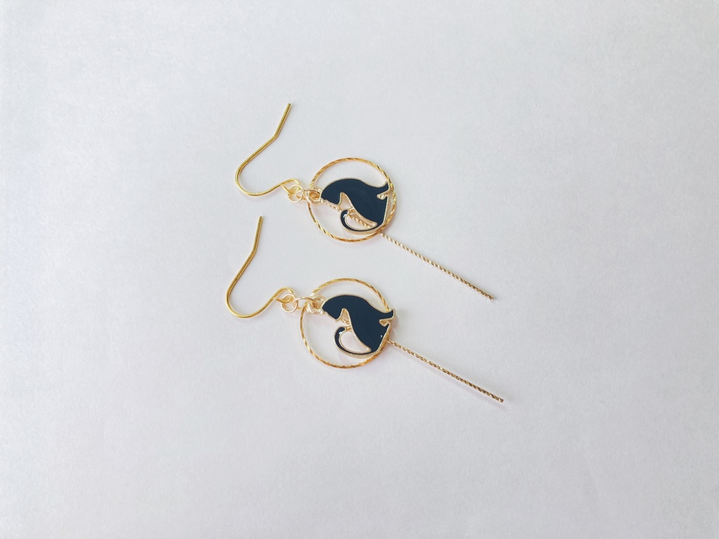 黒猫さん 【ピアス イヤリング】
