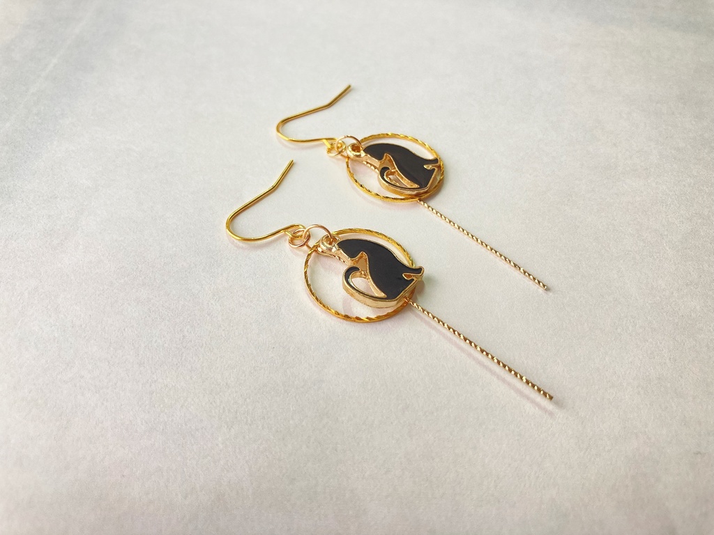 黒猫さん 【ピアス イヤリング】