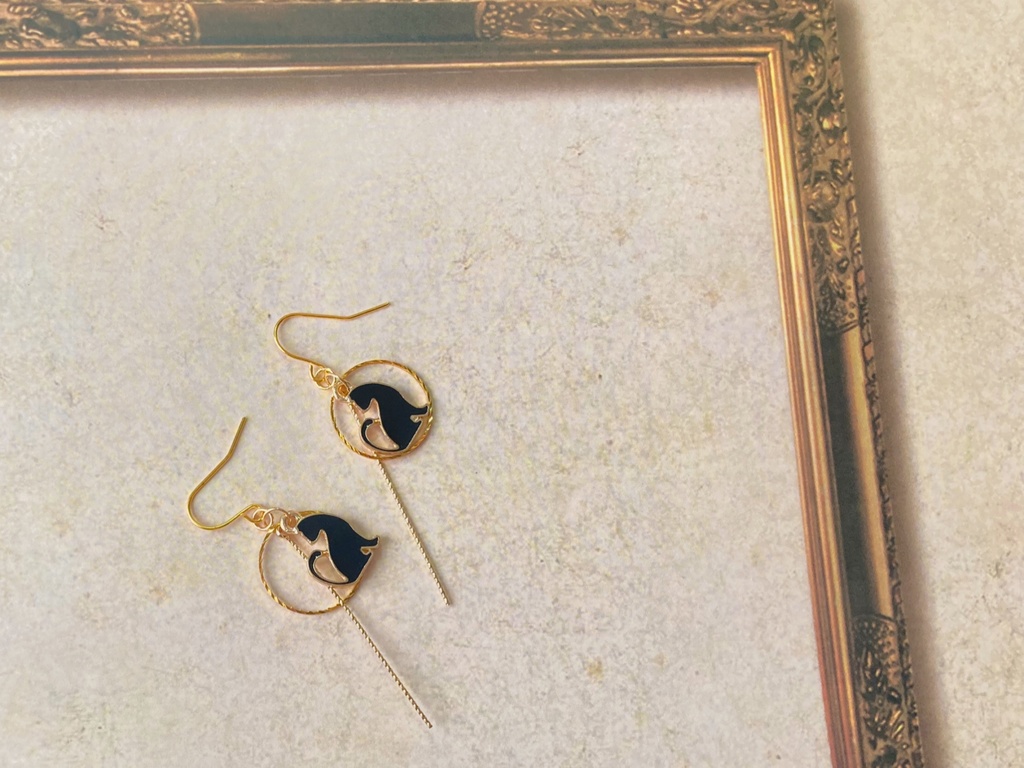 黒猫さん 【ピアス イヤリング】