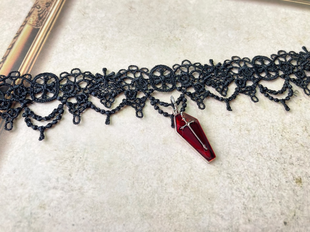 吸血鬼が起きる前に。 【チョーカー ネックレス】