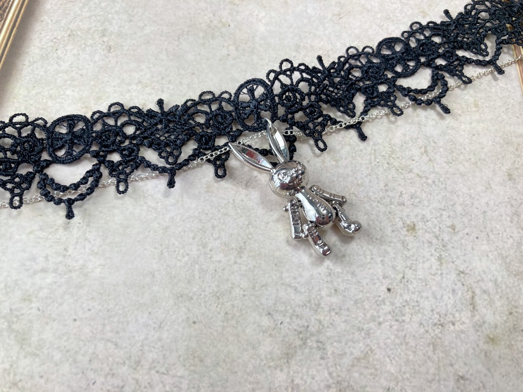 ふるびたうさぎ 【ネックレス チョーカー】