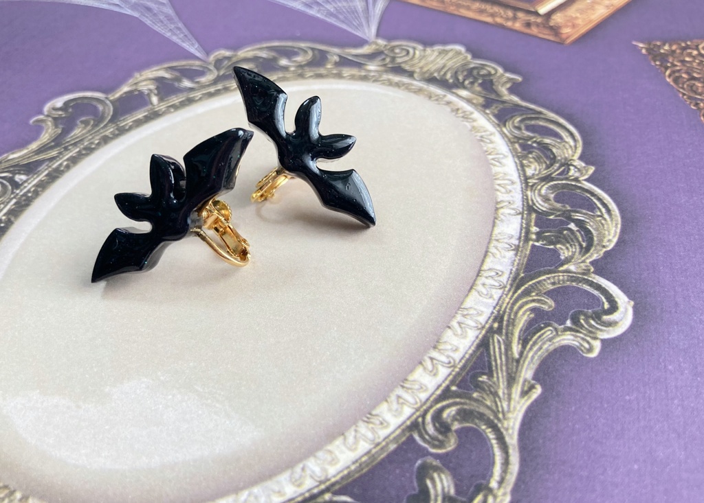 bat  【ピアス イヤリング】