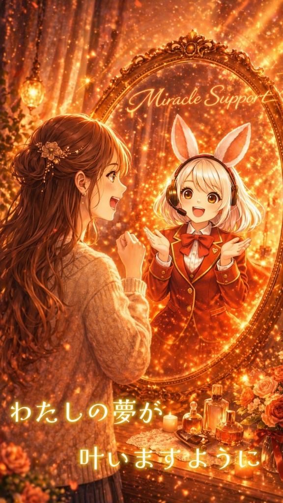 ミラサポ御守り待ち受け