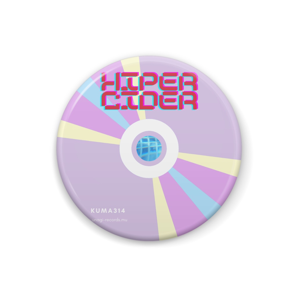 【CD風缶バッジ】HIPER CIDER[CYDER]/kuma314