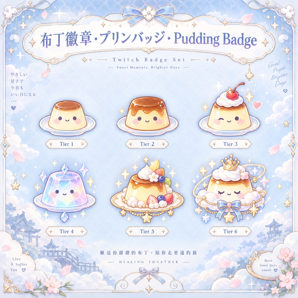 ♡ Twitch Badges┋Pudding
