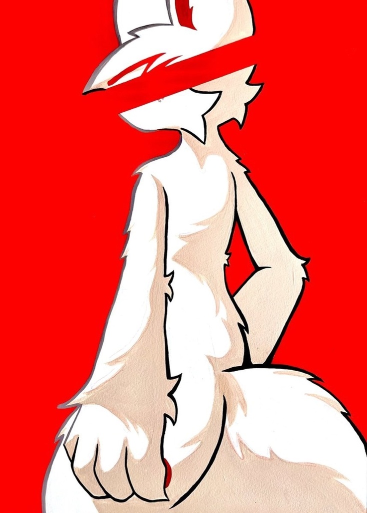 ｢RED-KEMONO｣サイン入り原画