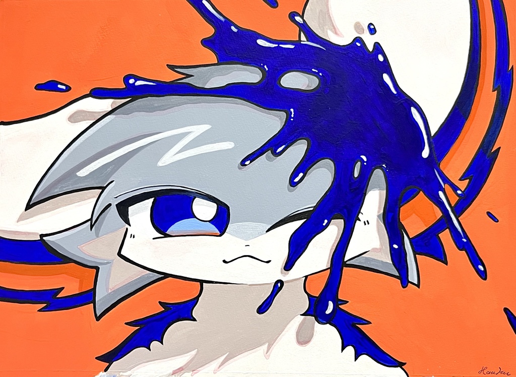 ｢記号としての自画像｣サイン入り原画