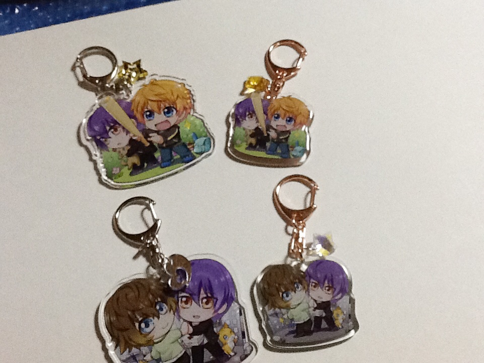 バトルDE【美土里&紫】【刈安&紫】アクキー