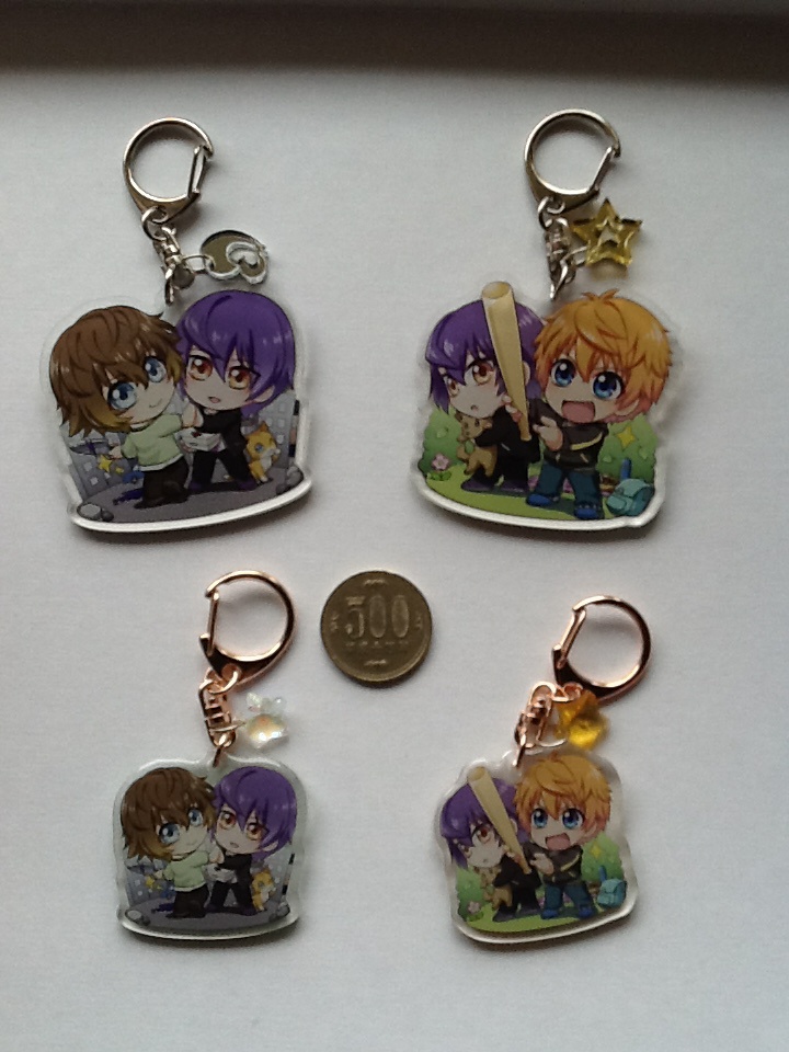 バトルDE【美土里&紫】【刈安&紫】アクキー