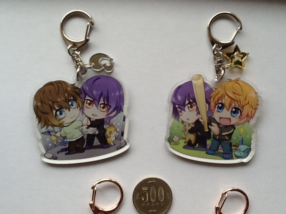 バトルDE【美土里&紫】【刈安&紫】アクキー