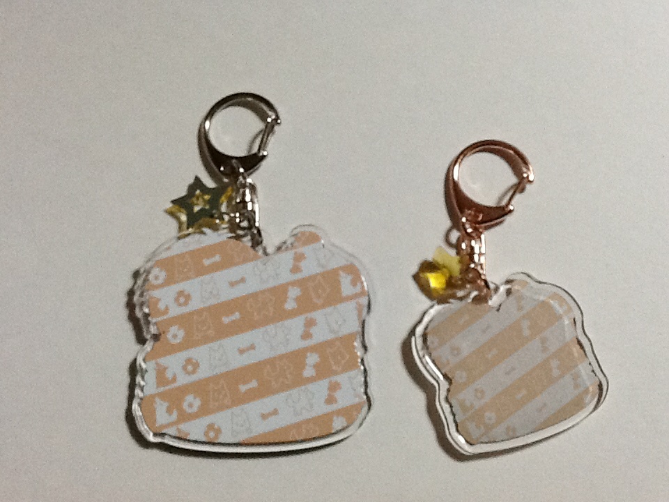 バトルDE【美土里&紫】【刈安&紫】アクキー