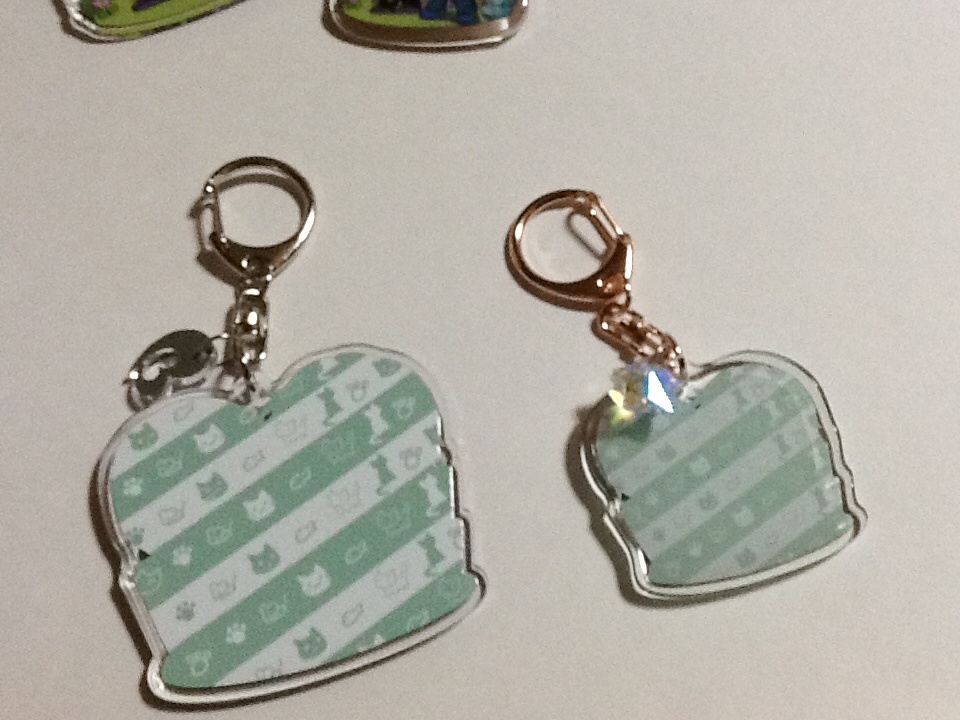 バトルDE【美土里&紫】【刈安&紫】アクキー