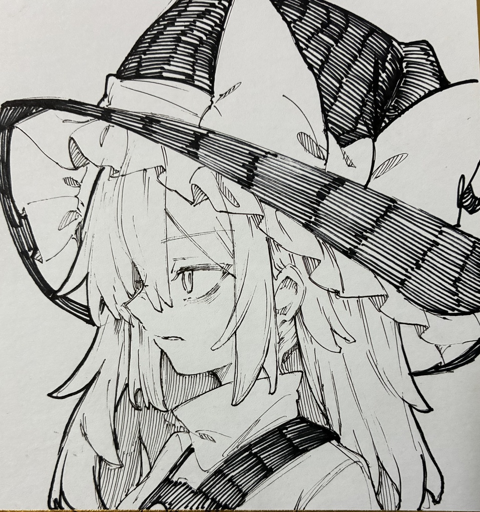 魔理沙 直筆色紙