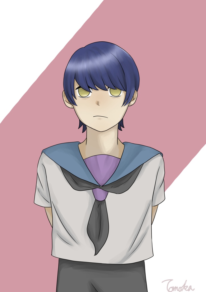 藍くん。メモ帳