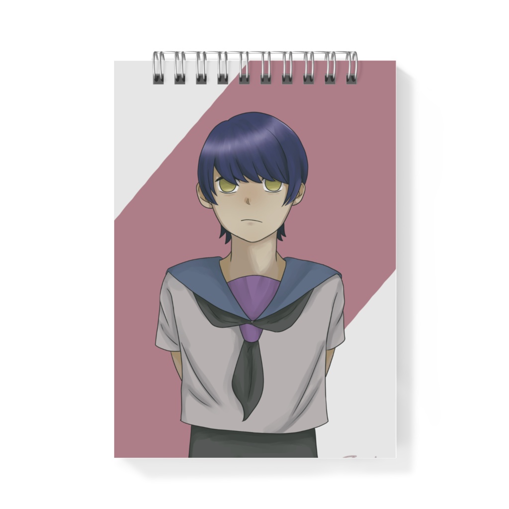藍くん。メモ帳