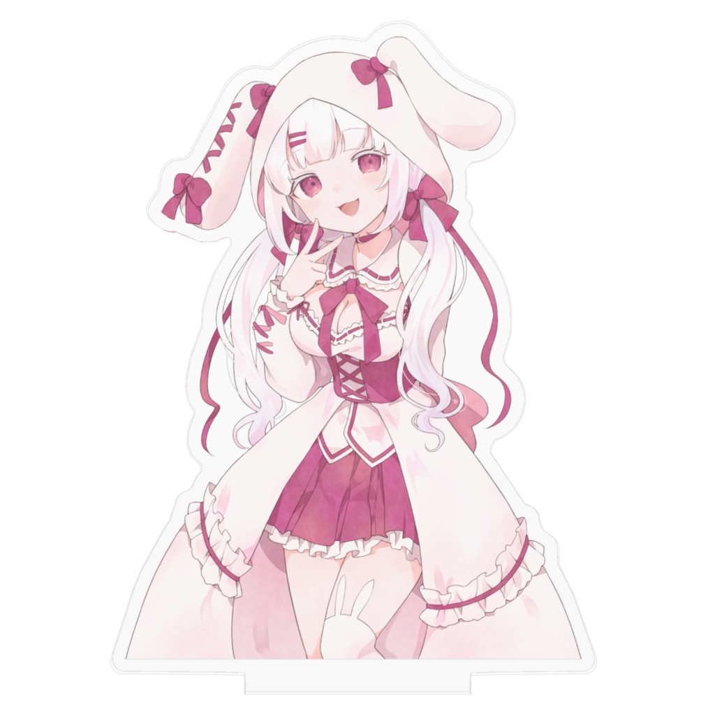 【暁しろは】おさげツインテ アクスタ 100×100mm