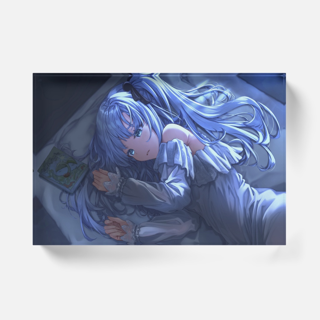 水白ふたばのアクリルブロック