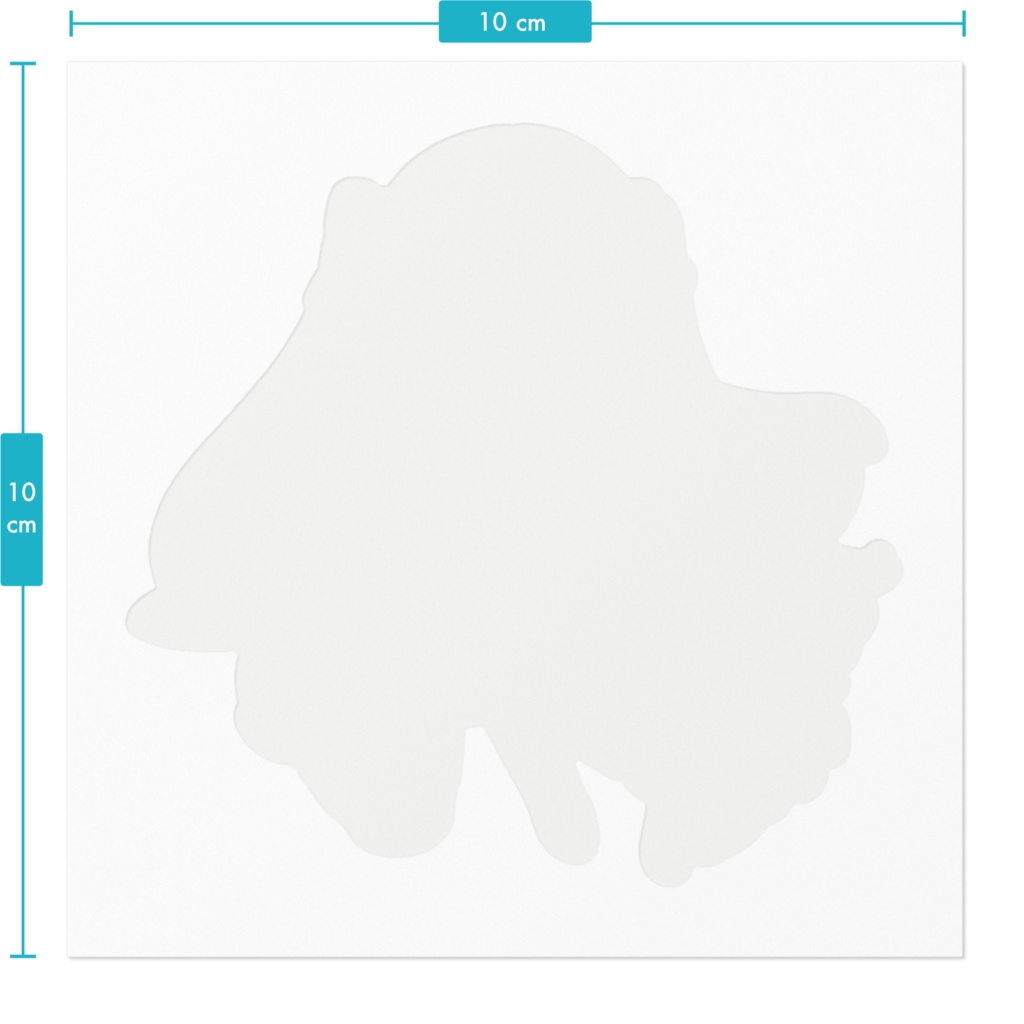 水白ふたば ステッカー