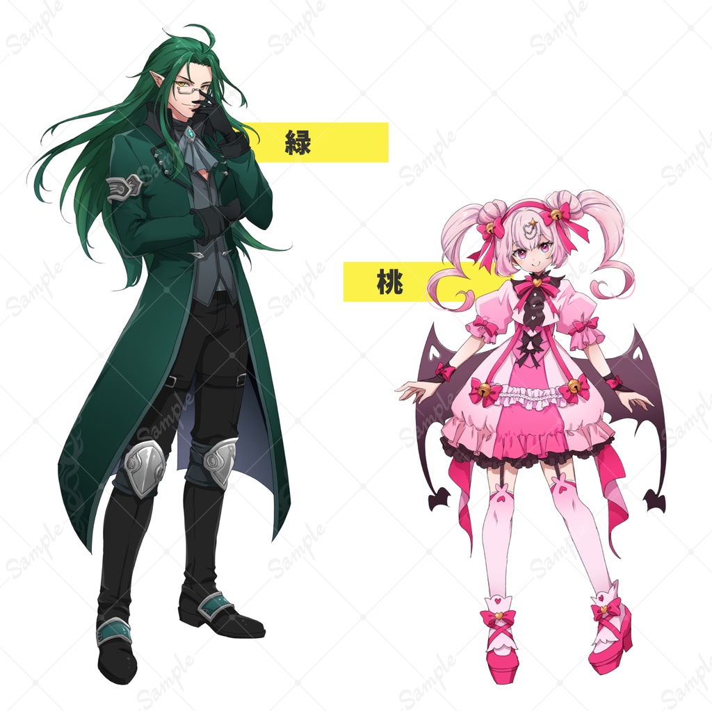 吸血鬼モチーフ/ファンタジー+特撮風(表情20種)