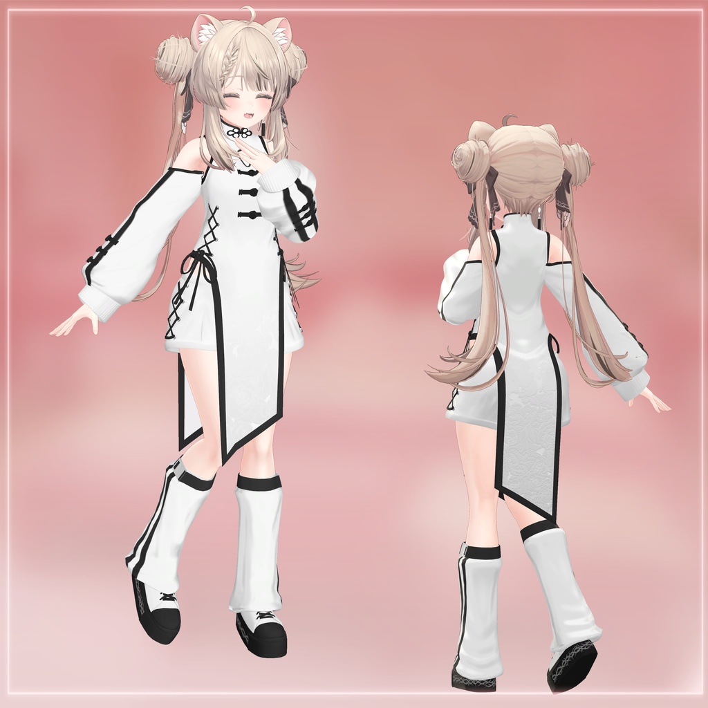 【2アバター対応】CHINA JERSEY 【VRChat向け衣装】